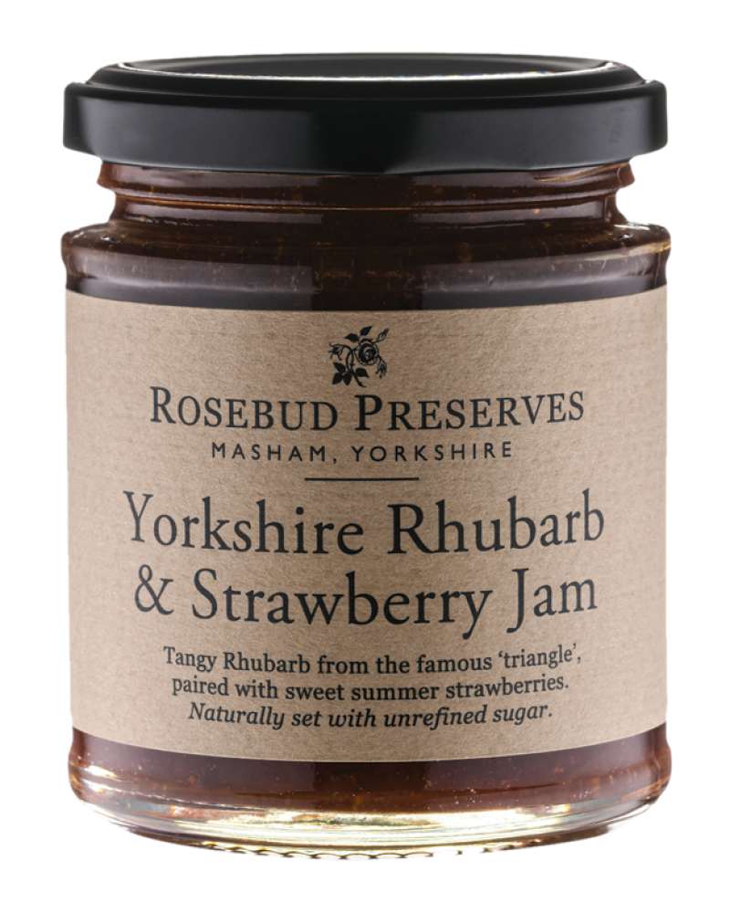 Yorkshire rhubarb and strawberry jam