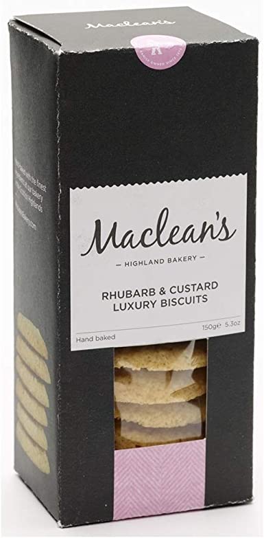 Rhubarb and custard luxury biscuits